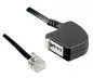 Mobile Preview: DINIC adapter cable RJ11 male to TAE-F female, black, length 0.20m, box